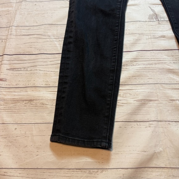 LOFT Curvy Skinny Mid Rise Black Denim Jeans Pants Women's Size 4 - Picture 4 of 16